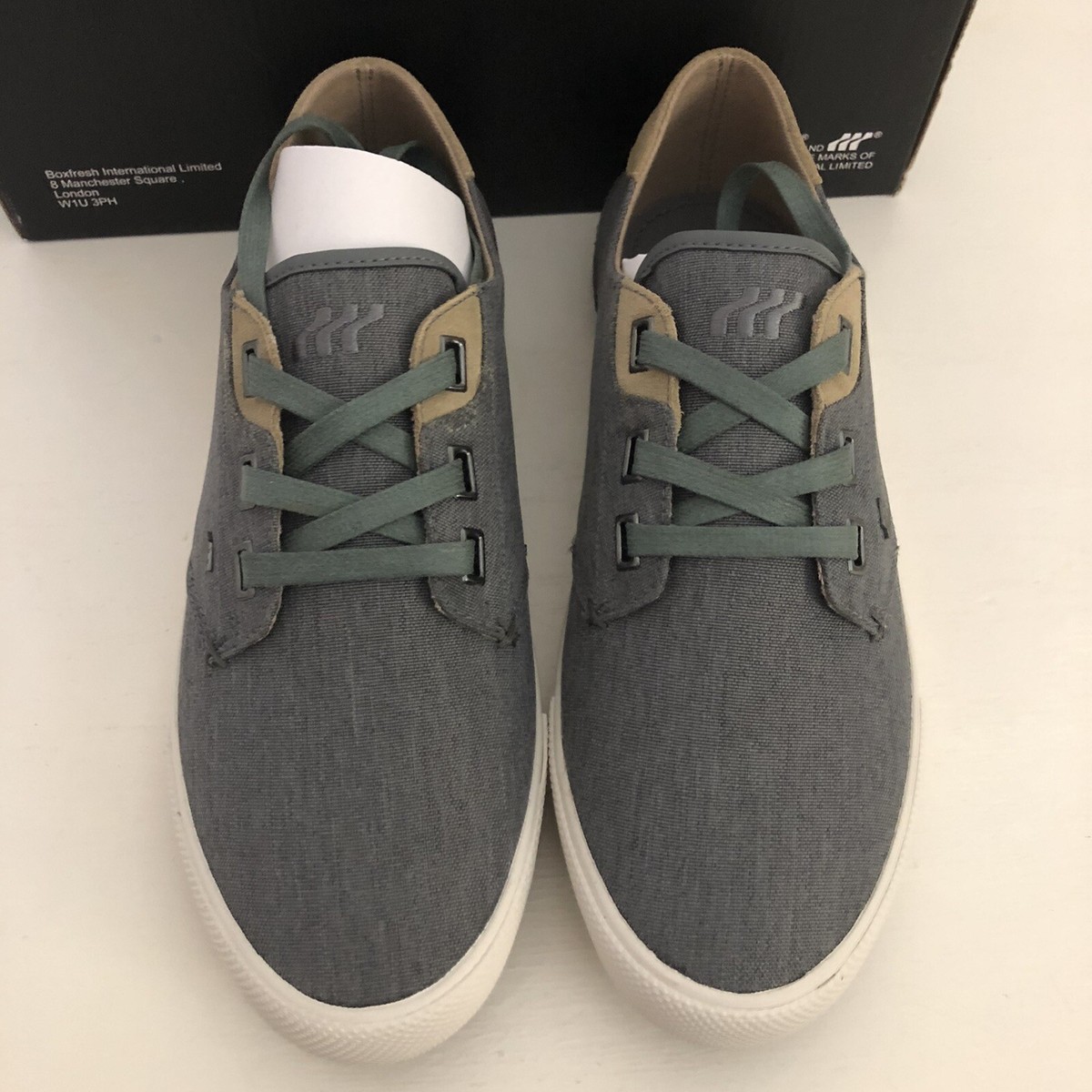 Boxfresh Men's Trainers Stern-Steel Grey- UK Size EU Size 40