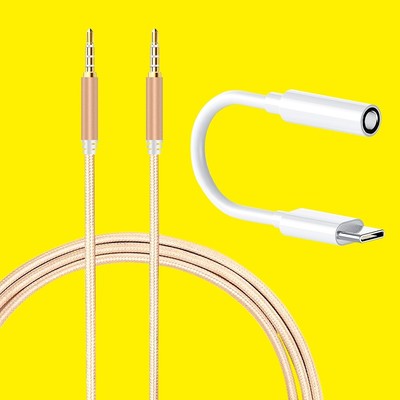 NEW Type C Audio Cable & 3.5mm Male to Male Cable f Samsung Galaxy S22+ SM-S906U