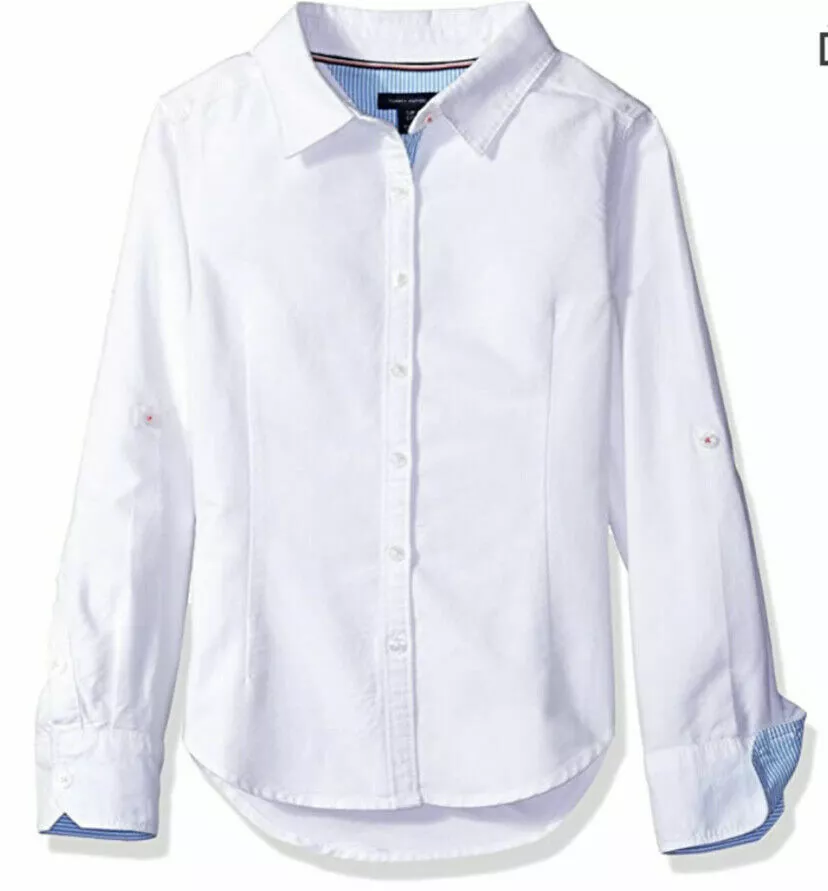 Tommy hilfiger white button down new arrivals