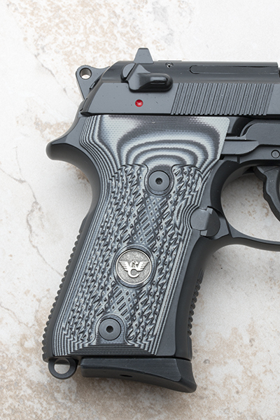 Wilson Combat - Beretta Compact 92/96 Checkered G10 Grips - Gray