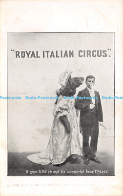 R263051 Königlich Italienischer Zirkus Signor B Volpe und sein wunderbarer Bär Mischka Hollan