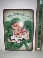 St. Patrick  s Day Decor VINTAGE STYLE Die Cut Cardboard 5 X 7  