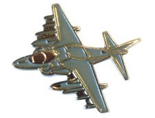 Hawker Harrier Jump Jet RAF Falklands Strike Jet Military Metal Aircraft Badge