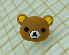 brown bear head tennis racquet vibration dampener shock absorber damper cute