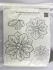 Heartfelt Creations - HCPC 2291 - REGAL POINSETTIA 2 Precut Set - STAMPS