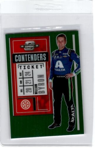 WILLIAM BOYD 2021 CONTENDERS OPTIC GREEN PRIZM NASCAR S6 - Picture 1 of 2