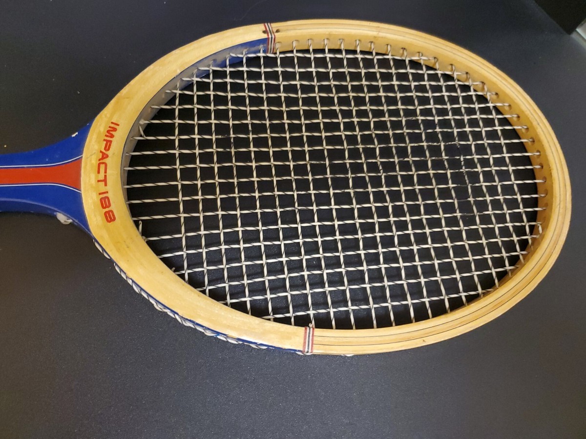 Raquette De Tennis En Bois Spalding Impact 188 – Vintage – Taille De Grip 4 1/2″
