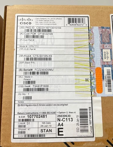 Cisco CTS-SX10N-K9 HD Video Conferencing Device Camera and Microphone Brand New