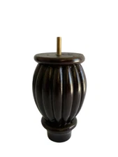 5" Flute Furniture Leg, Sofa, Chair, Ottoman Feet  ( Set of 4 )