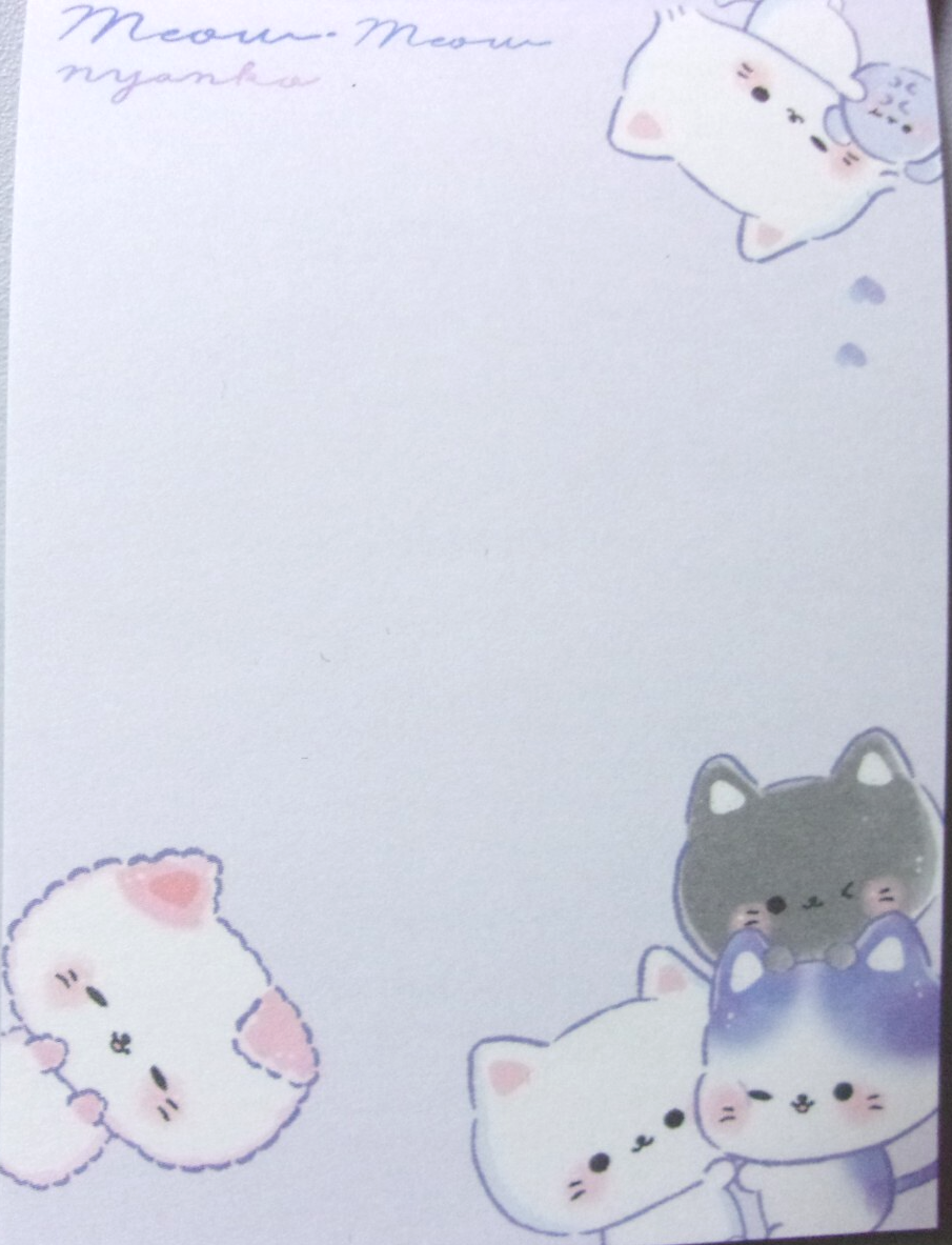 CRUX Animal Cat Nyanko Mini Memo Pad Made in Japan | eBay