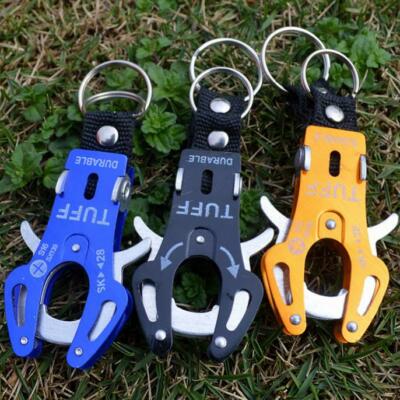 Tiger Hook Lock Carabiner Clip Hiking Climbing Tool Keyring