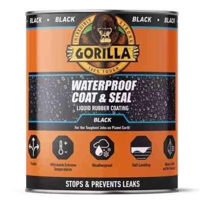 Gorilla Glue Waterproof Coat & Seal Flüssiggummibeschichtung schwarz