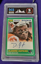 2013 SCORE  DEANDRE HOPKINS AUTO RETRO 356 1989 SCORE DCS 9 MT  CENTERED SHARP