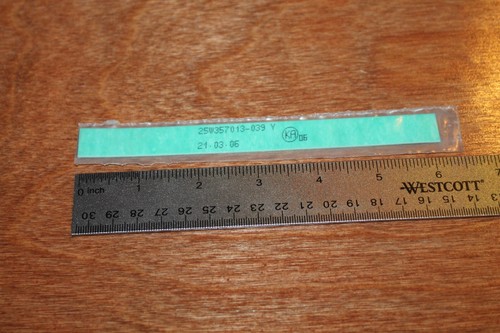 Gulfstream 100 Aircraft Rubber Strap 25W357013-039 with CAAI 8130