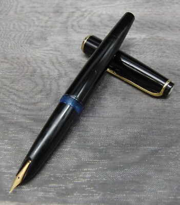 Original Montblanc No.32 Füller 585 Feder Goldrand Vintage Feder schwarz P030