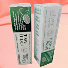 2 Pack American Biotech Labs Silver Biotics Tooth Paste Winter Mint 4 oz 4 oz