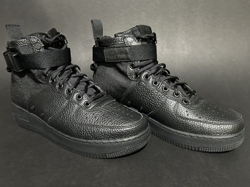 Nike Air Force 1 Mid Special Field AF1 SF - Triple Black - US Men 8.5 - Picture 2 of 8