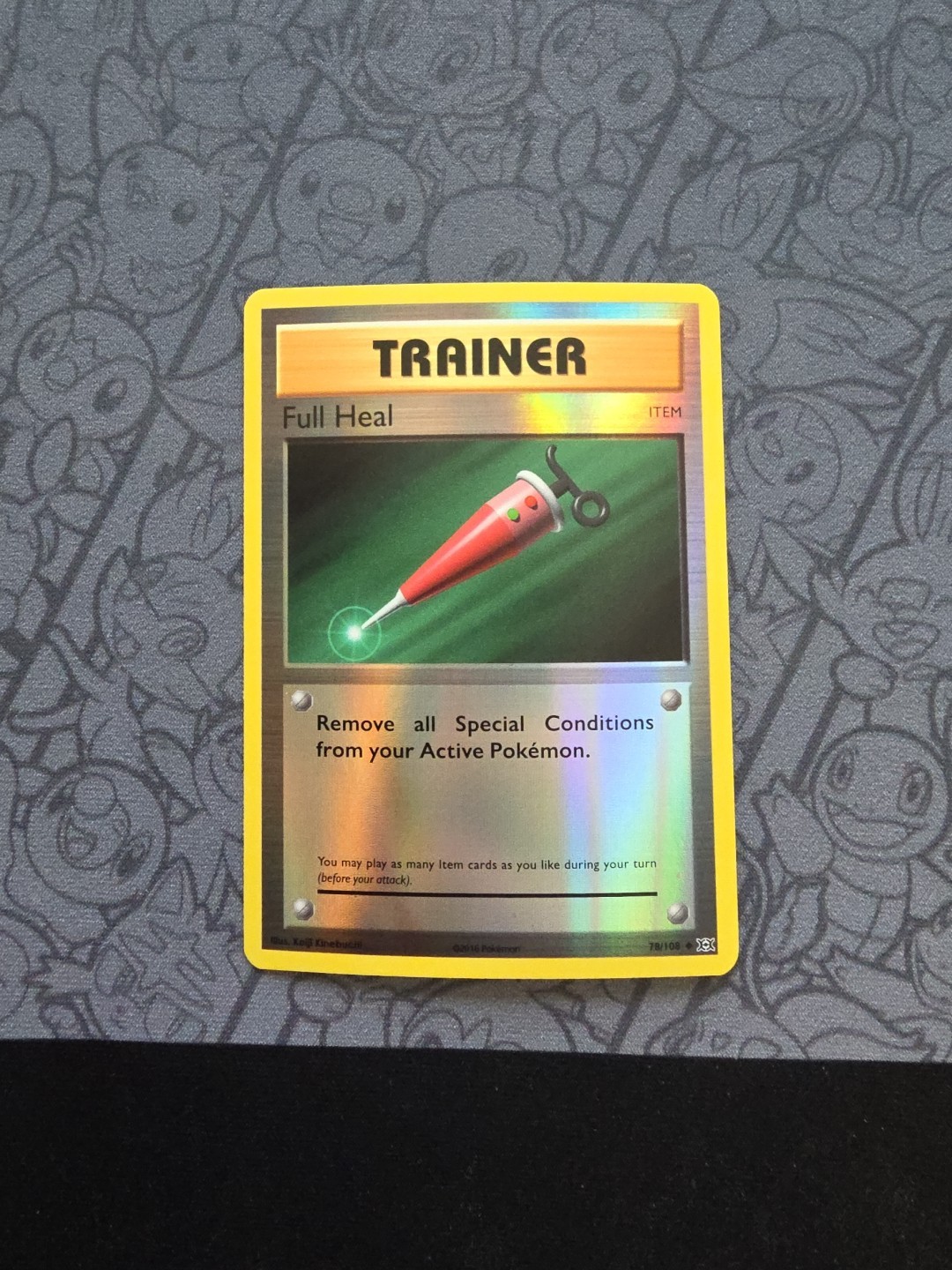 Pokemon: Full Heal #78/108 Evolutions Reverse Holo 2016 - NM - T210