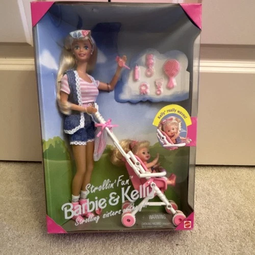 Vintage Mattel Barbie & Kelly Playset 1997 Stroller Boxed