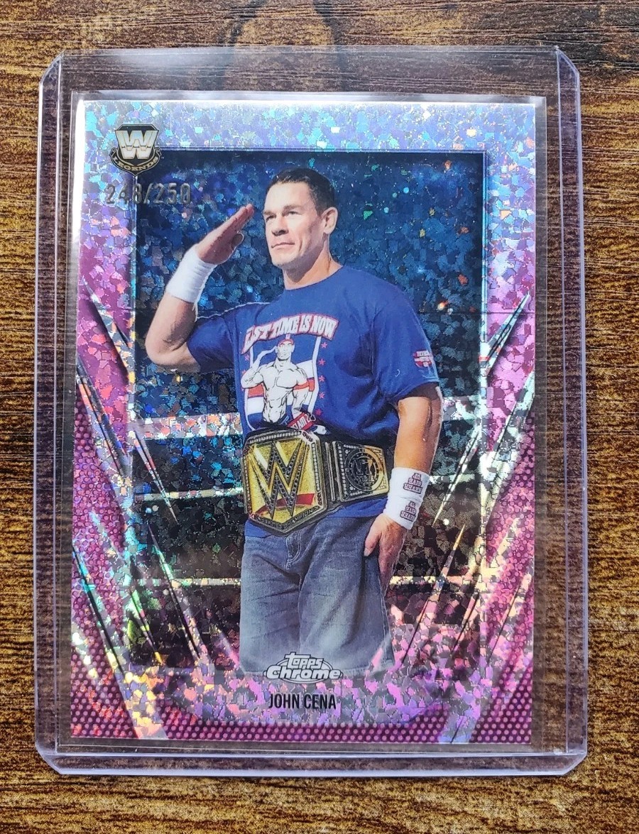2026 WWE Topps Chrome John Cena Pink Diamonds #d /250