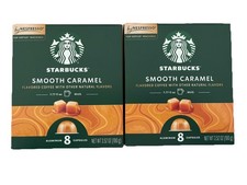 2 Boxes Starbucks by Nespresso Vertuo Line Smooth Caramel 16 Capsules 