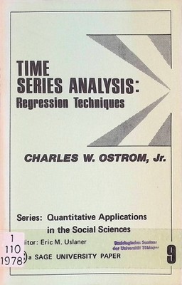 Time Series Analysis: Regression Techniques Quantitative Applications in 2192111