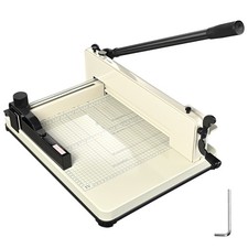 Paper Cutter Trimmer Industrial Guillotine 12" Cut Length Stack Heavy Duty