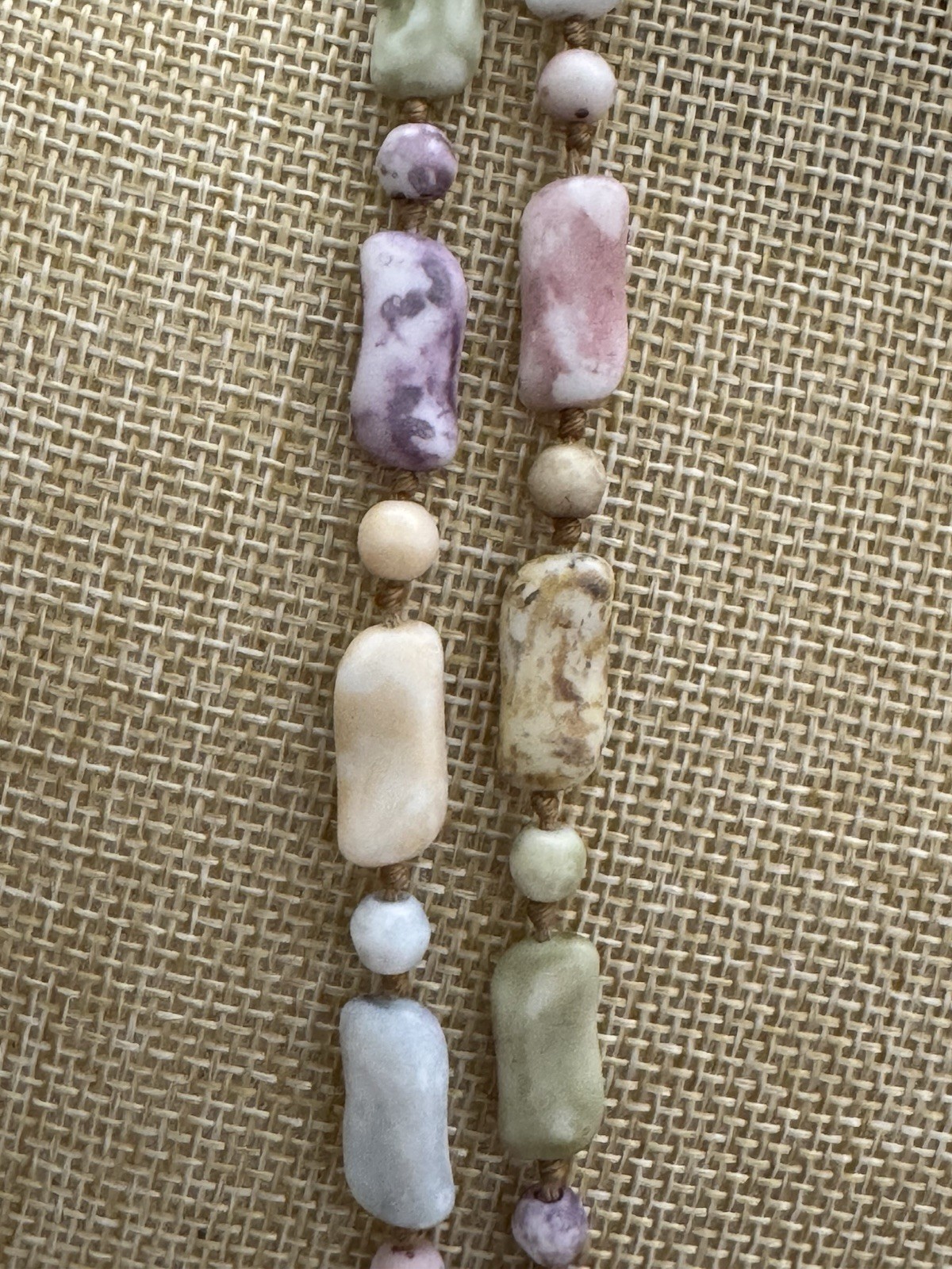 Vintage Hand Knotted Round/Rectangular Pastel Col… - image 8