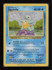 Squirtle 001/034 holo TCG Classic Blastoise Pokemon Near Mint