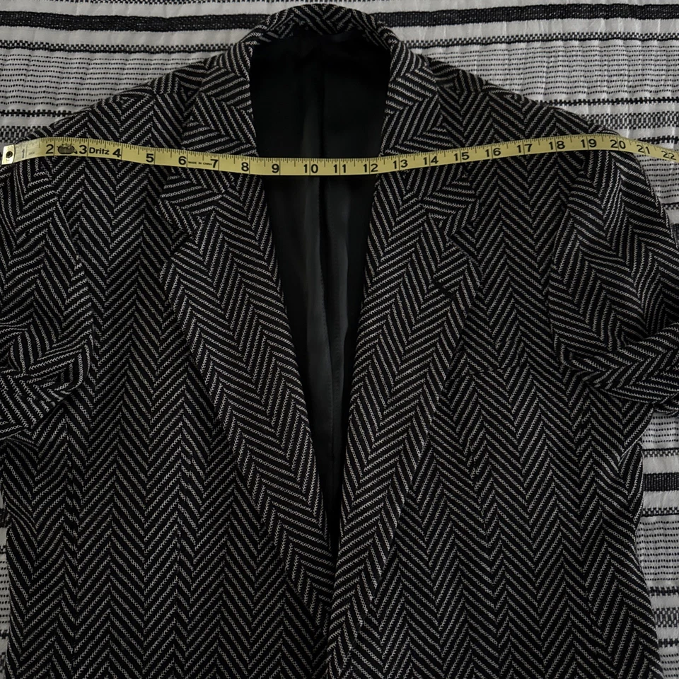 Chaqueta Blazer Versace V2 Herring BONE Años 50/40 Hecha en EE. UU. Foto 3 de 4