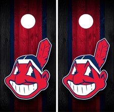 Cleveland Guardians Cornhole Wrap Skin Decal Indians Board Vinyl Sticker JC28