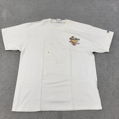Hard Rock Cafe St. Louis Shirt Mens XL White Graphic