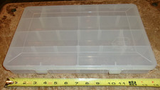  3700 plano clear plastic with dividers storage organizer good used