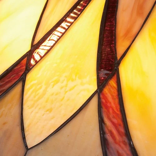 Quoizel Asheville 60" Valiant Bronze Tiffany-Style Glass Floor Lamp - Picture 4 of 5