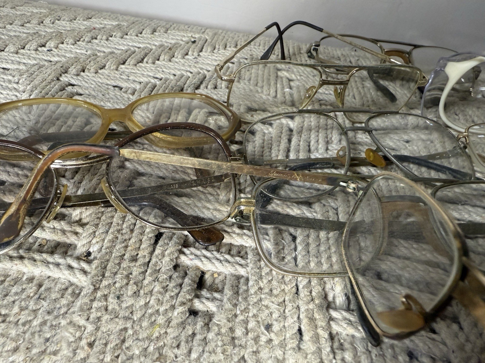 🍊Vintage MCM Lot of Eye Glass Frames w/ Lenses Variety of Brands & Styles!