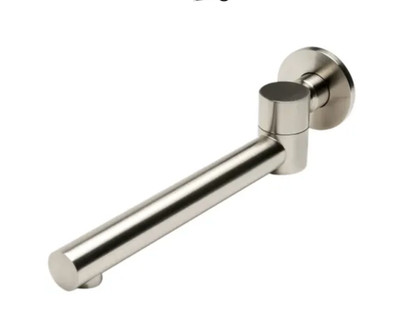 ALFI brand 9'' Round Foldable Tub Spout with Swivel Connection, Brushed Nickel