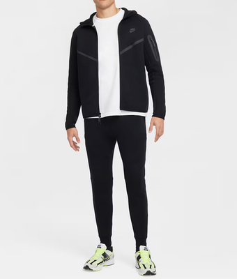 NEW* Men NIKE Tech Fleece Windrunner Full-Zip Jacket BLACK (HV0949