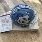 Lawrence Taylor Autographed North Carolina Tar Heels Mini Helmet Signed JSA HOF