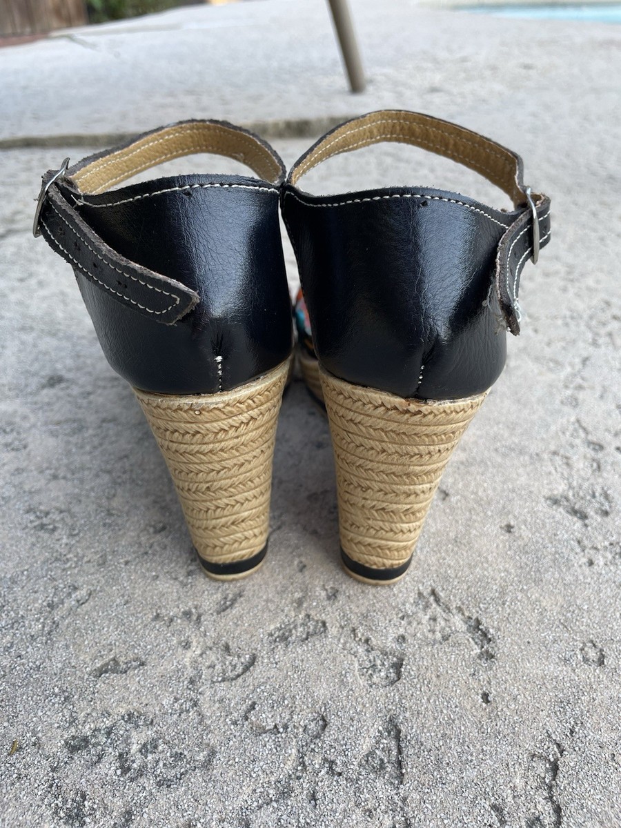 Mexicanita Julissa Mexican huarache sandal/ Mexican wedges Mexican sandals View 6