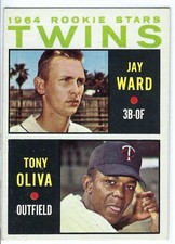 1964 TOPPS MINNESOTA TWINS ROOKIE STARS TONY OLIVA CARD # 116. rookie card picture