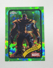 THANOS 2025 TOPPS CHROME MARVEL GREEN SAPPHIRE /99 #158 31/99
