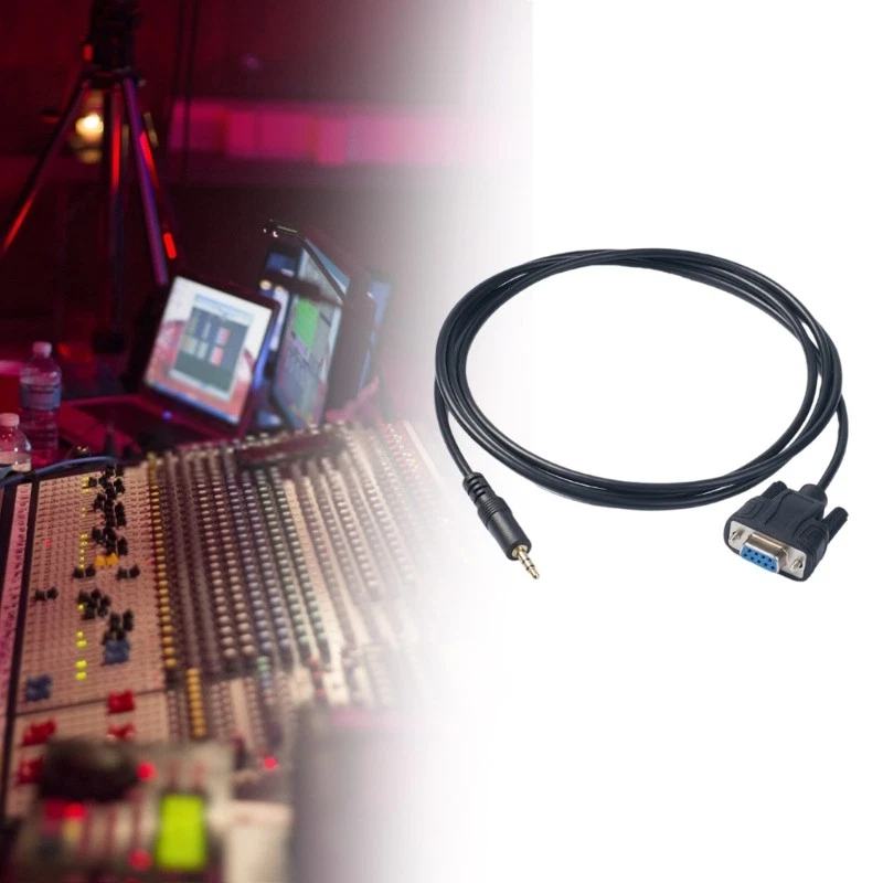 DB9 9Pin Female To 3.5mm Male Plug Serial Cable RS232 Conversion Cord 180cm - Image 3 of 4