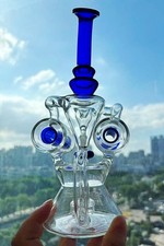heady recycle rig two torch Glass Water Pipe shisha bong Matrix Bubbler  fab egg