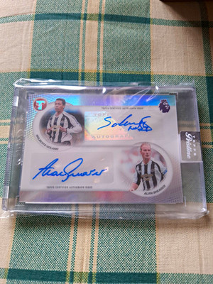 2026 Topps Pristine Premier League Solano Shearer Pristine Pairs Dual Auto PP-SS
