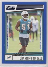 2022 Score Rookies Showcase 50/100 Channing Tindall #355 2qw