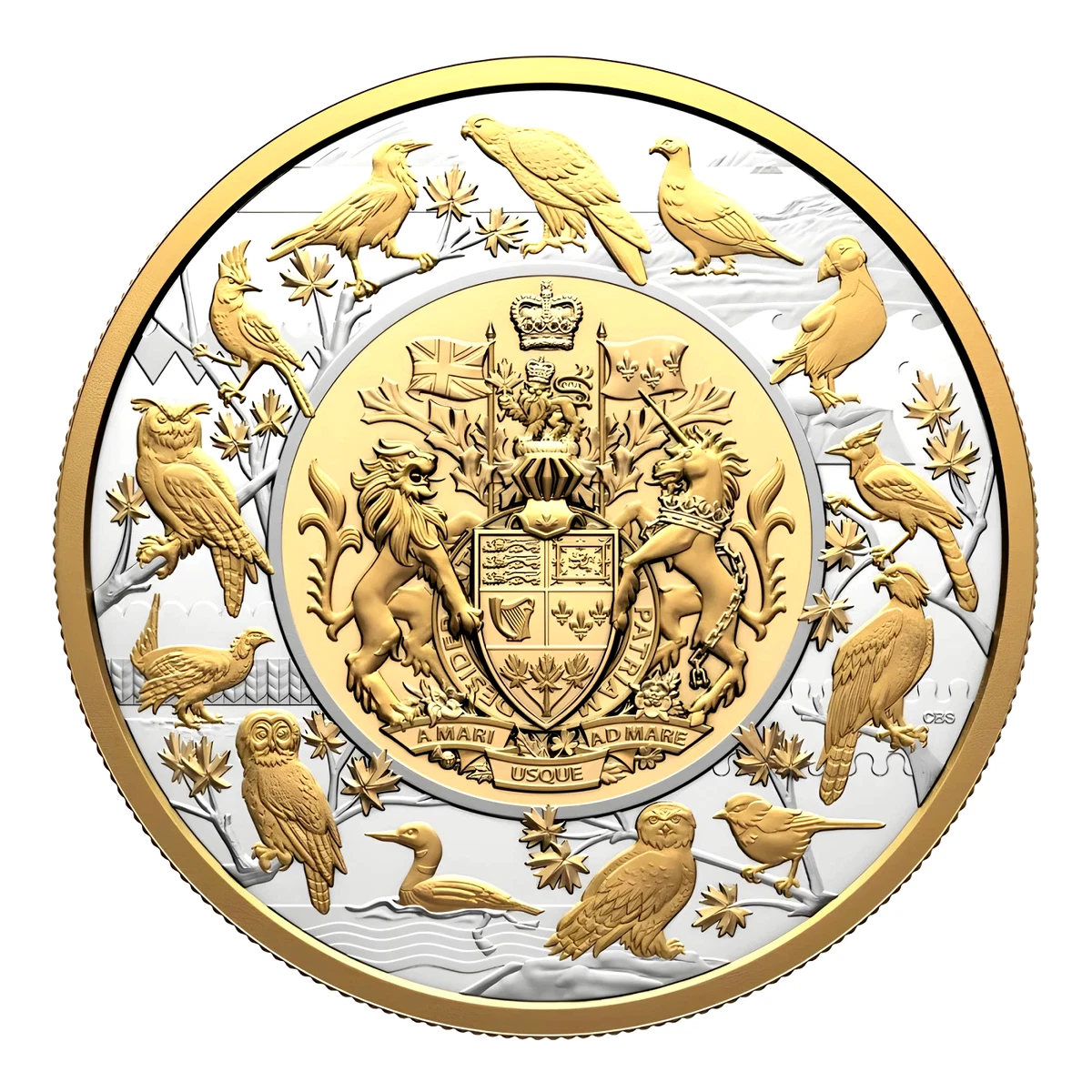 Moneda de plata de Canadá "Aves de Canadá" 2024 prueba 5 oz Royal Canada Mint