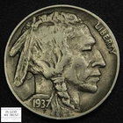 1937 D Three Legged Buffalo Nickel 5C 3 Legs