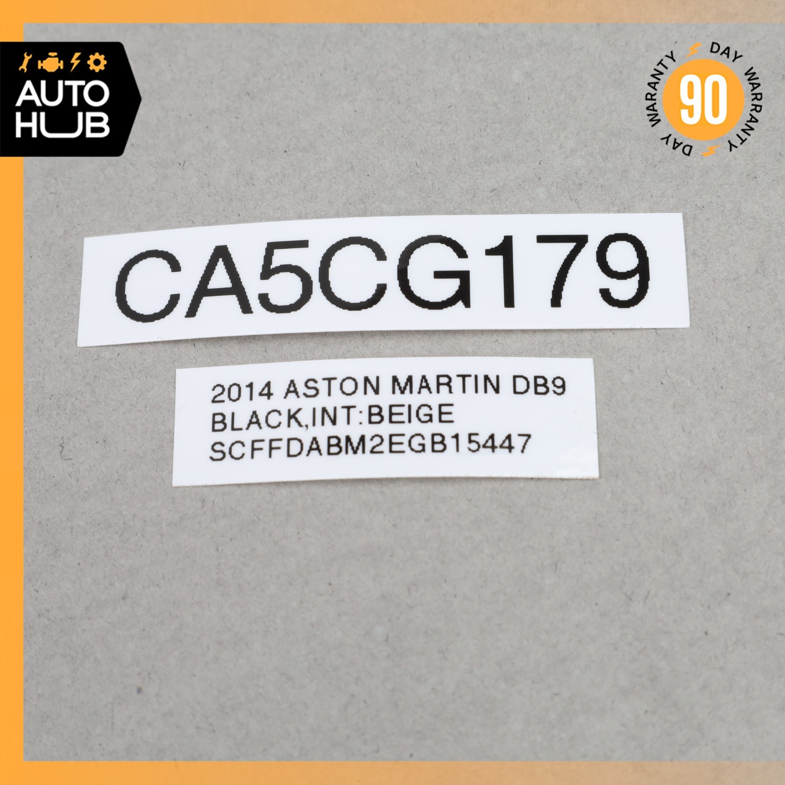 13-16 Aston Martin DB9 Tool Foam Kit DG43S064T64AB OEM
