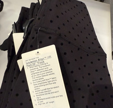LULULEMON ALIGN HR PANT 25" 0 2 4 6 8 10 12 14 POLKA DOT FLOCKED NWT
