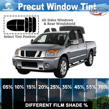 Window Privacy Film Precut Window Tint 2ply For 2004-2015 Nissan Titan Crew Cab Window Privacy Film Precut Window Tint 2ply For 2004-2015 Nissan Titan Crew Cab